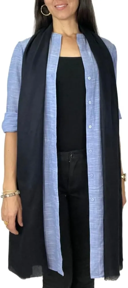 100% Cashmere Scarf Women, Cashmere Wrap, Cashmere Shawl Large Size Lightweight 80x31 inches, Cashmere Scarf Men