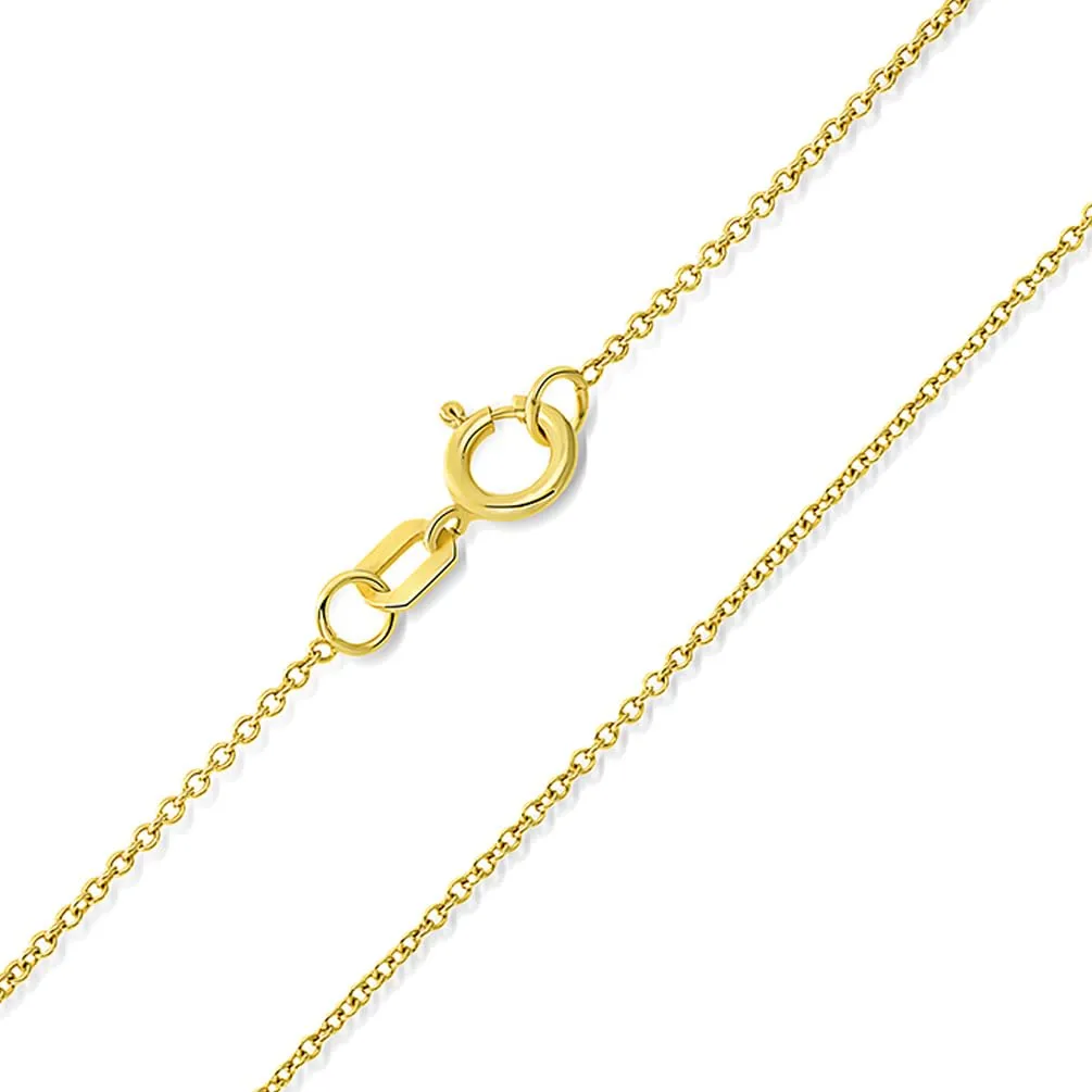 14K Gold Small Simple Jewish Star of David with Cubic Zirconia Charm Pendant