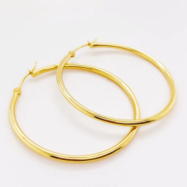14K Hoop Earrings
