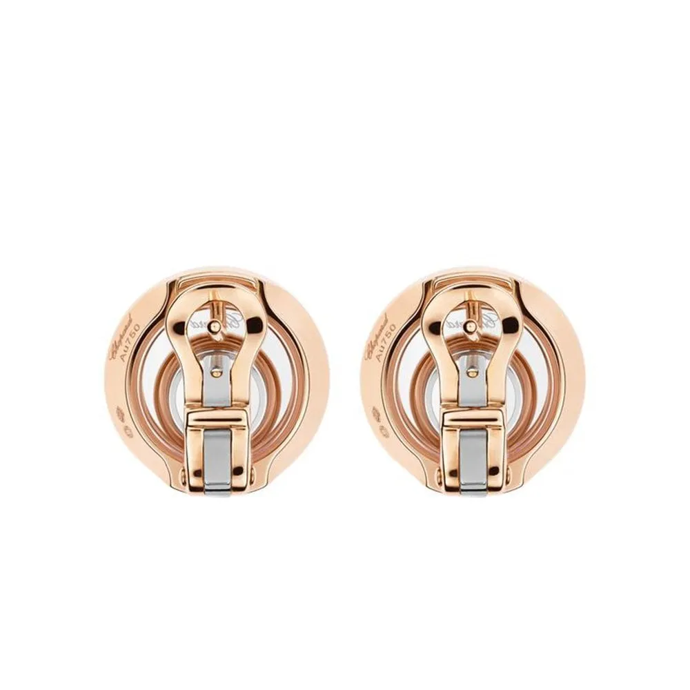18ct Rose and White Gold Happy Spirit Earrings