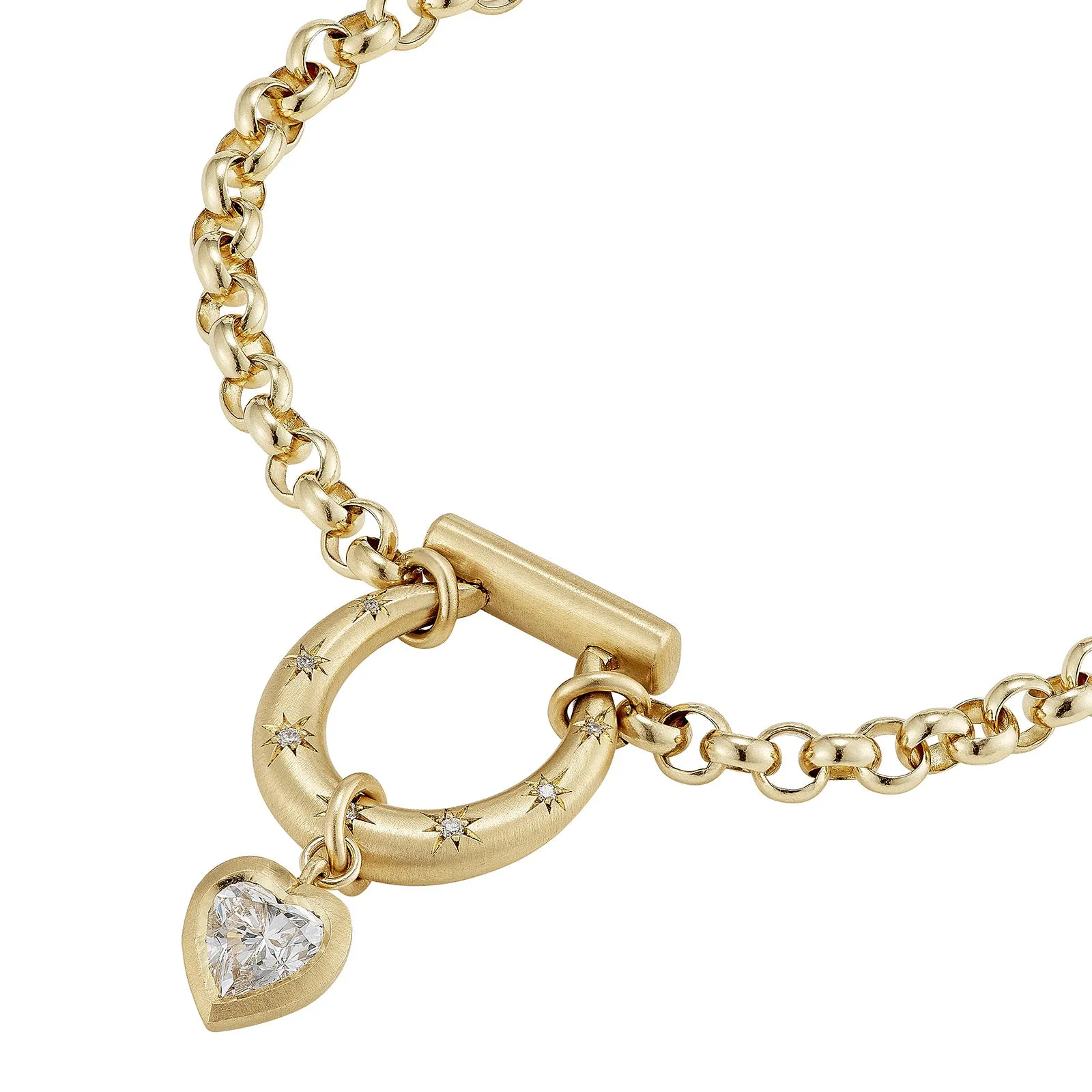 18" Medium Diamond Horseclip Necklace