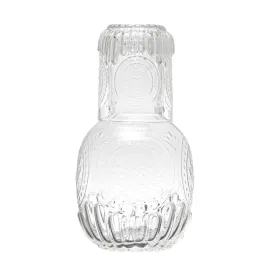 28oz Embellished Carafe w/ 8oz Drinking Glass