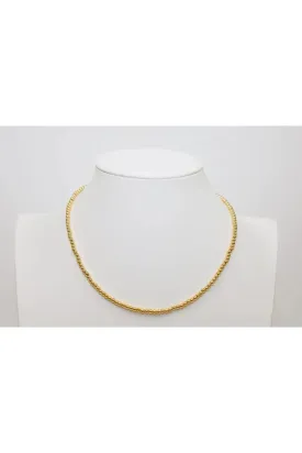 3mm Gold Filled Classic Ball Bead Choker Necklace