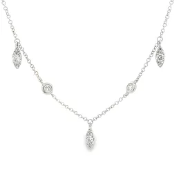 .48ct 14k White Gold Diamond Necklace
