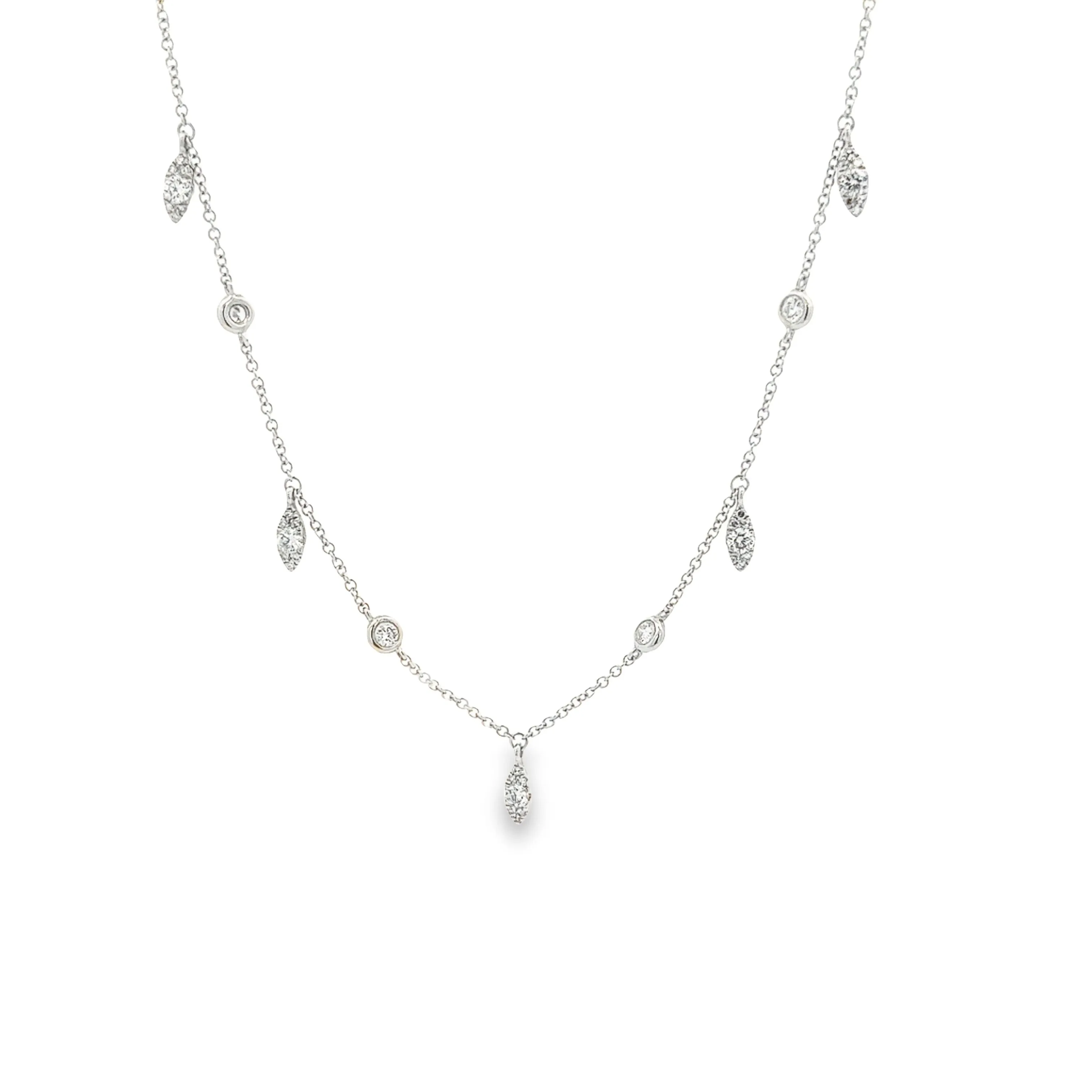 .48ct 14k White Gold Diamond Necklace