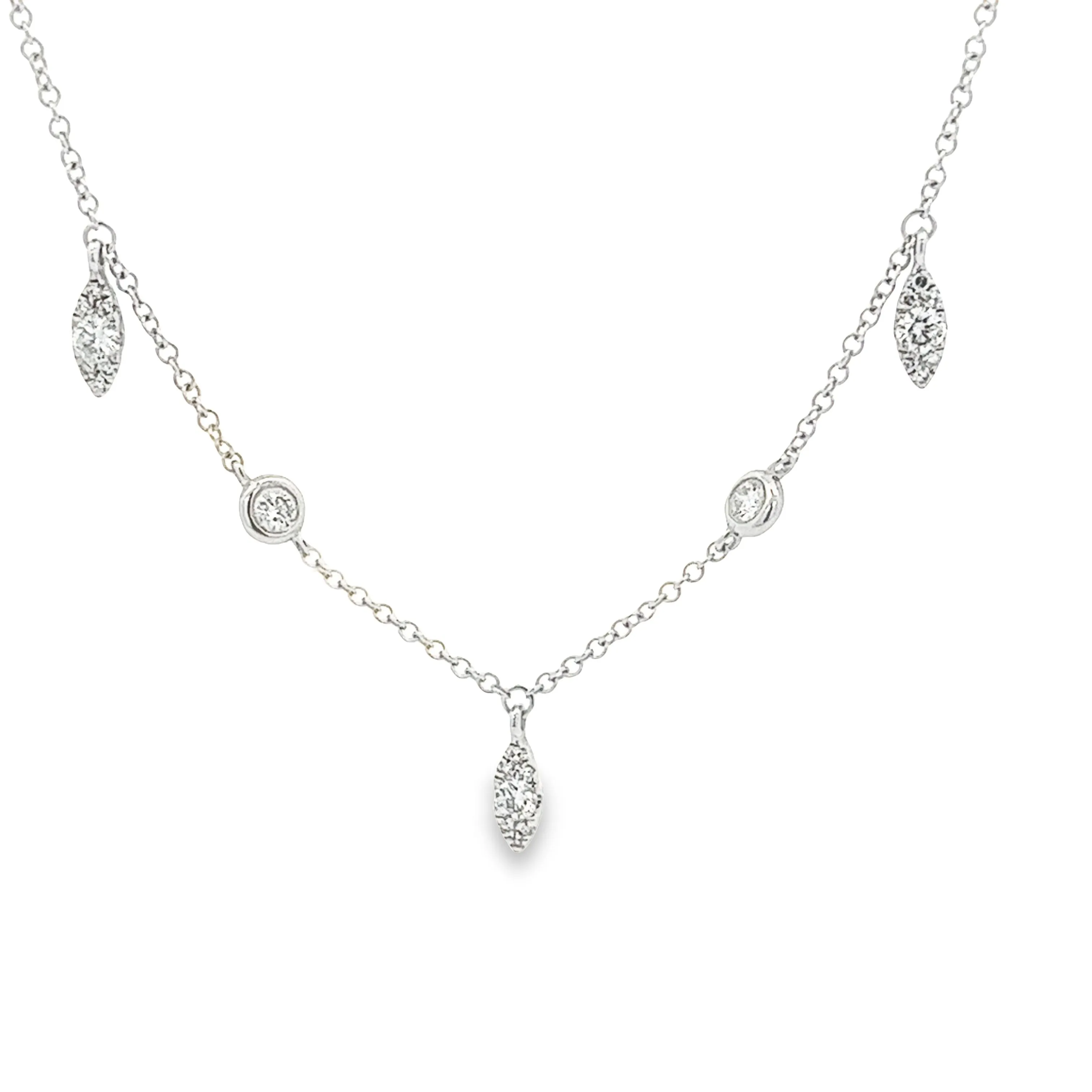 .48ct 14k White Gold Diamond Necklace