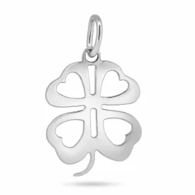 925 Sterling Silver Basic Clover Leaf Charm - CHARM0011