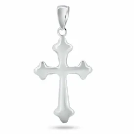 925 Sterling Silver Basic Cross Charm - CHARM0010