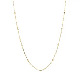 9kt Gold 20" Satellite Chain Necklace