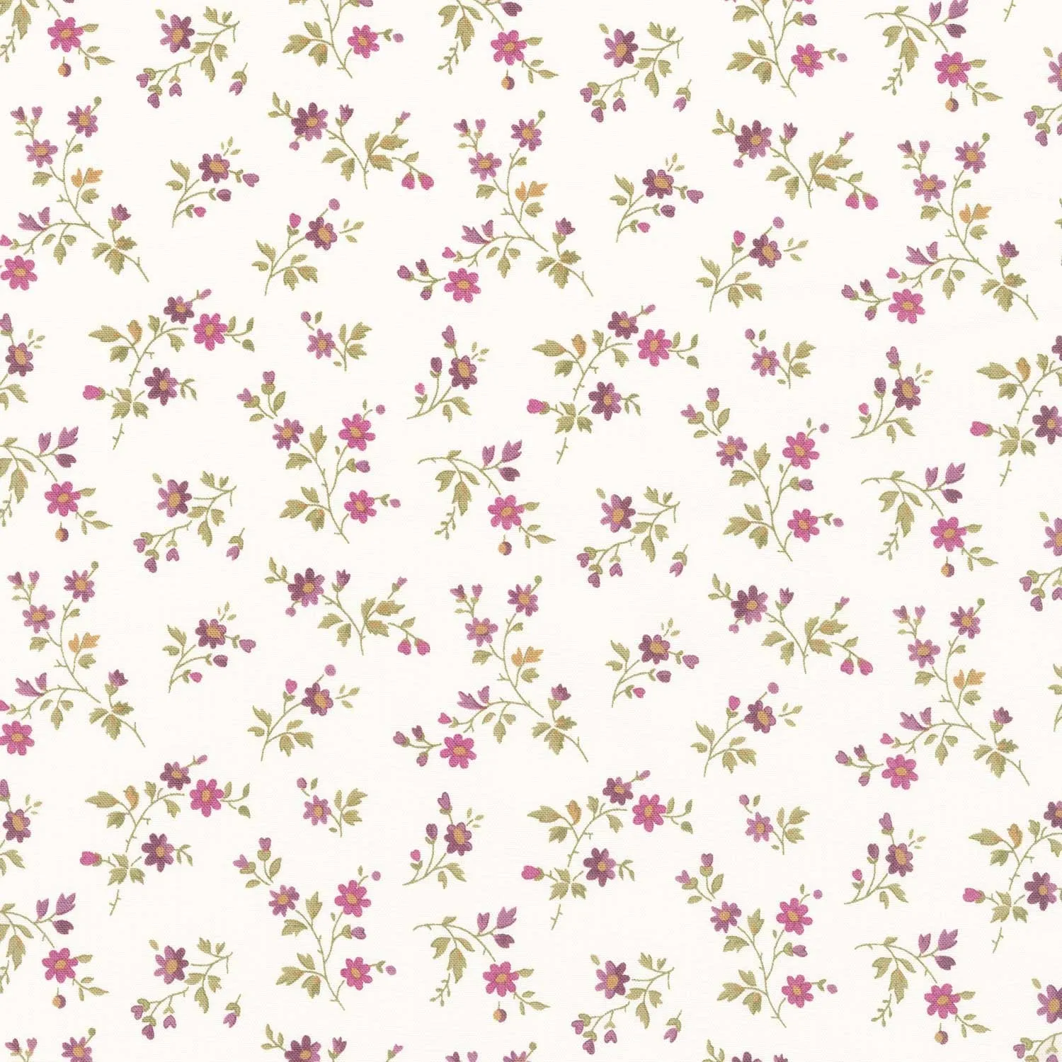 Anne of Green Gables - Floral Stems Cream Yardage