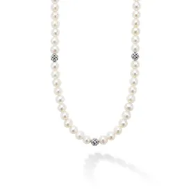 Anthem Silver Station Pearl Necklace
