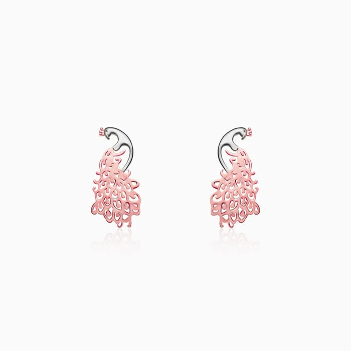 Anushka Sharma Rose Gold Peacock Earrings