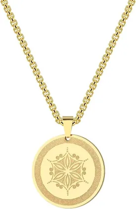 Aphrodite's Flower Talisman Pendant (Flower of Aphrodite Symbol of Love Beauty) Greek Mythology Necklace Send Men and Women