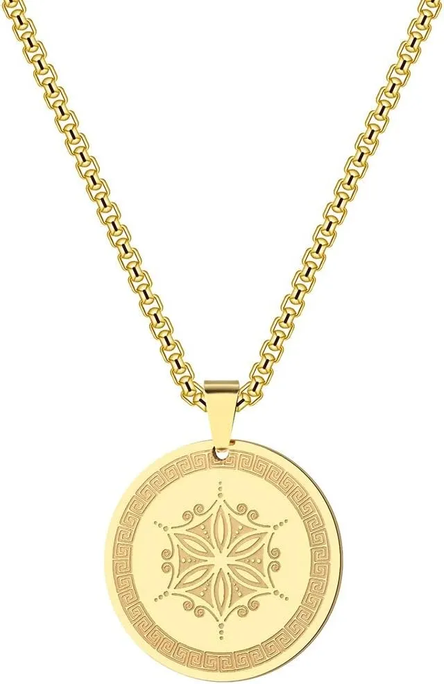 Aphrodite's Flower Talisman Pendant (Flower of Aphrodite Symbol of Love Beauty) Greek Mythology Necklace Send Men and Women