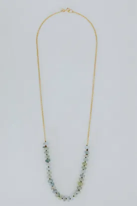 Aquamarine Beaded Necklace