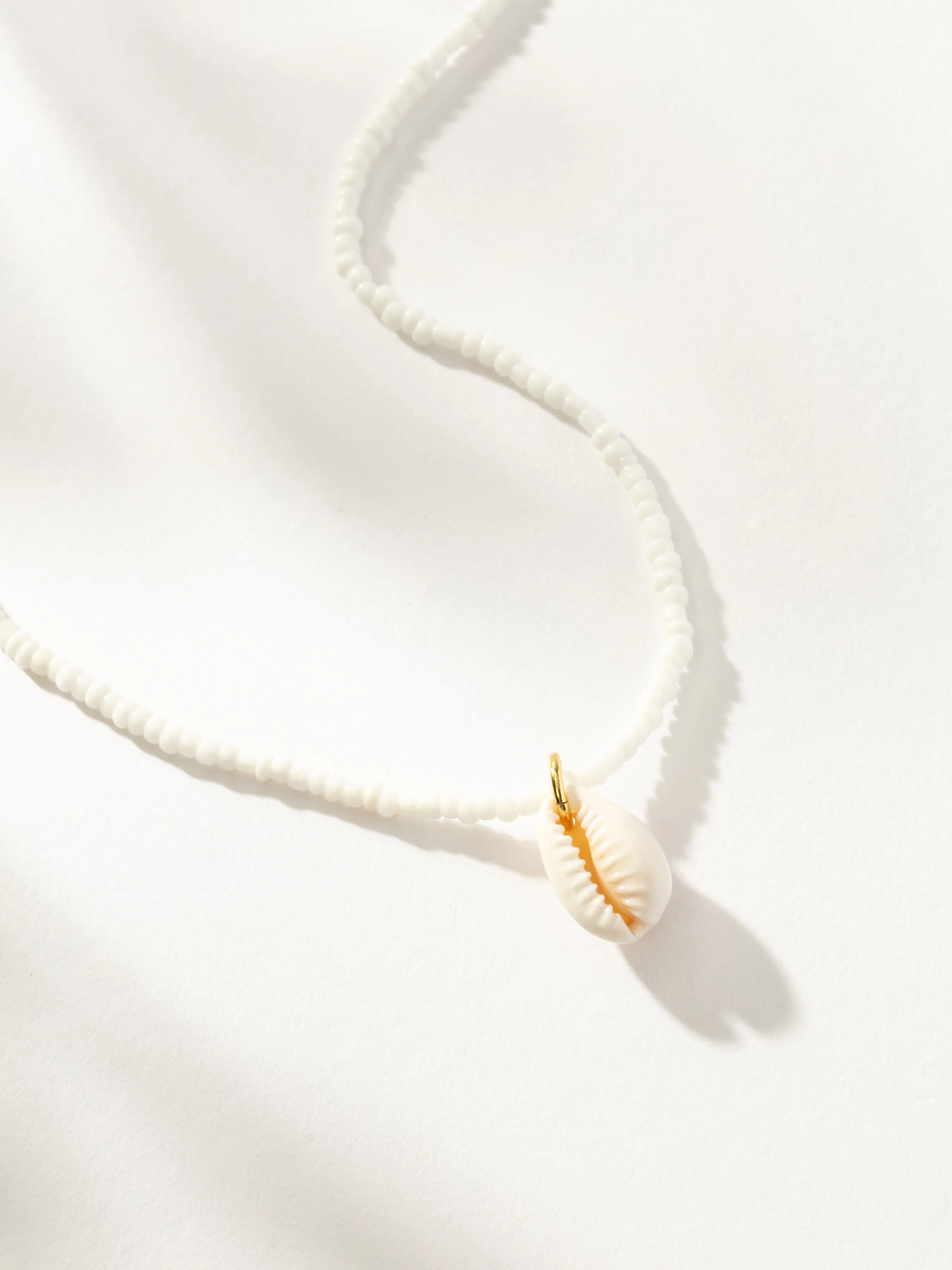 Beaded Puka Shell Necklace