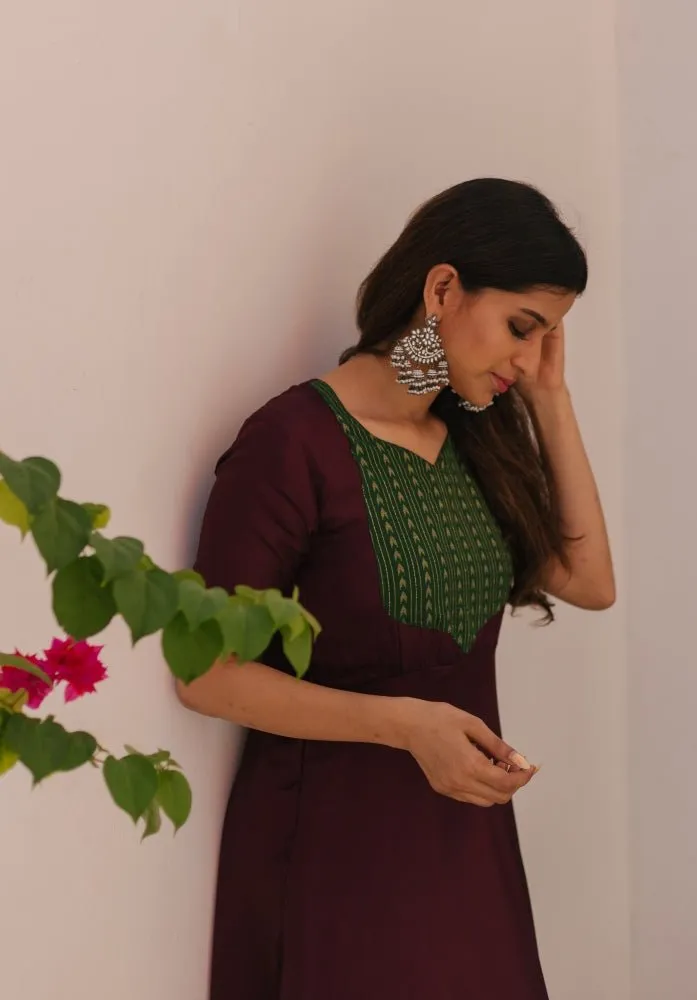 Black Kundan Statement Earring