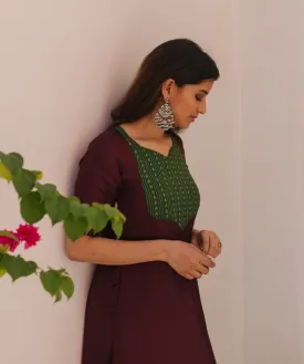 Black Kundan Statement Earring