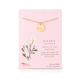 Botanical Necklace - Daisy Flower