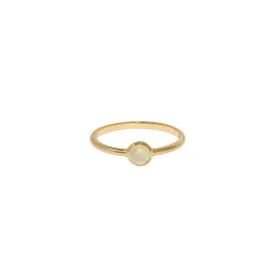 10k Gold Opal Cabochon Ring