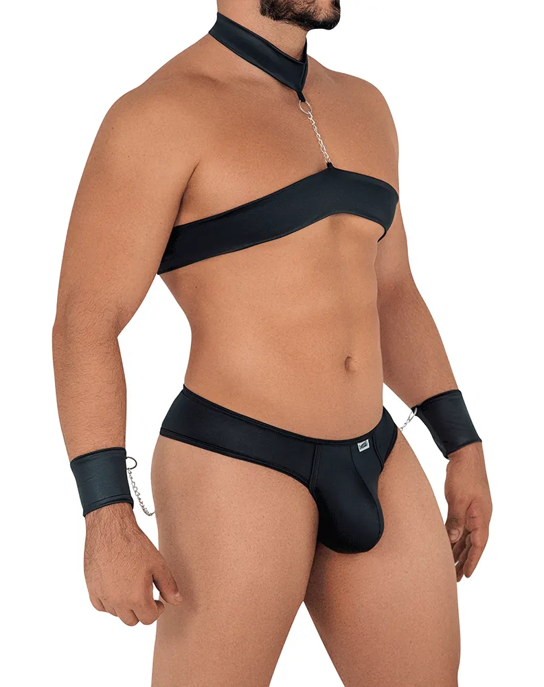 Candyman 99592 Harness-thongs Outfit Black