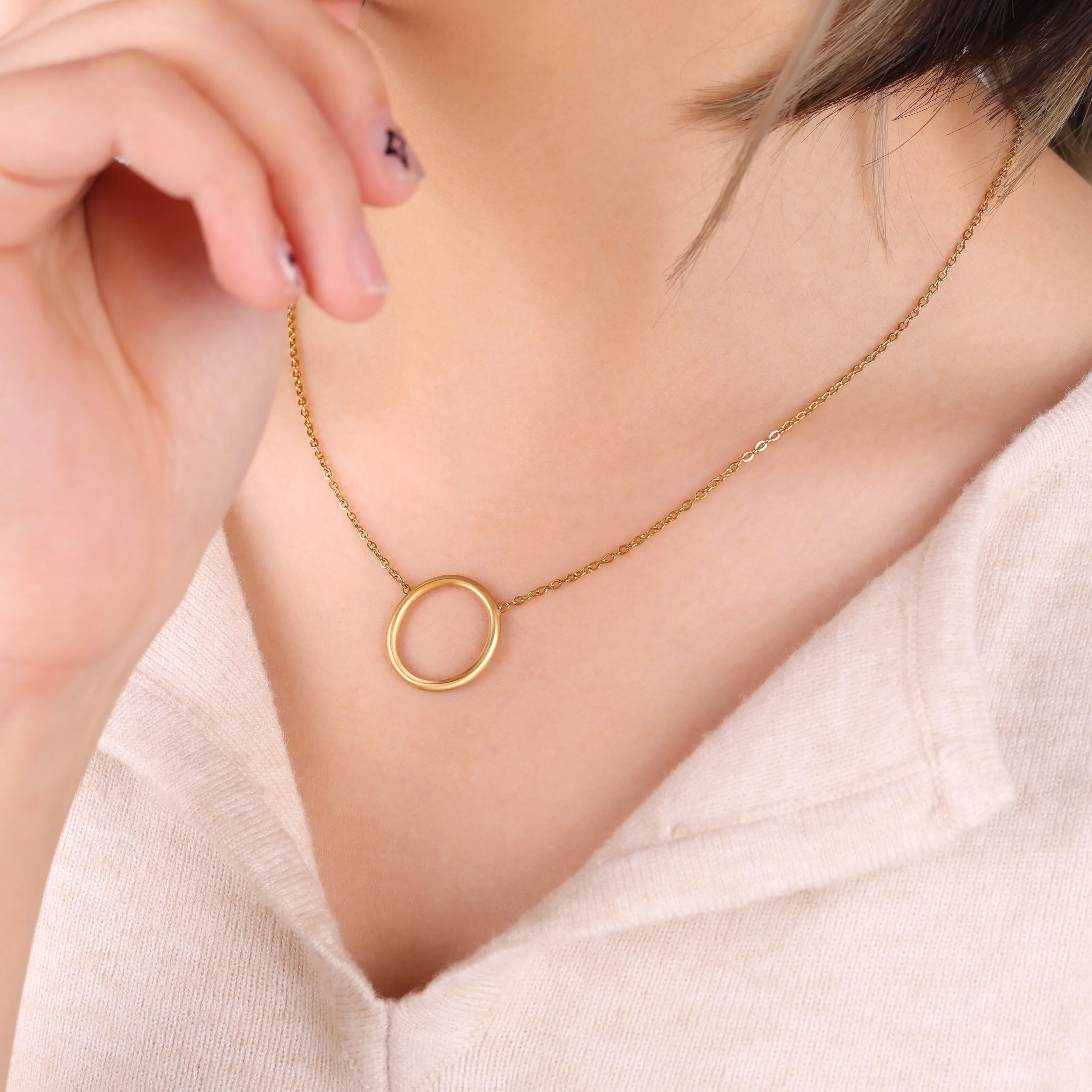 Circle Statement Necklace