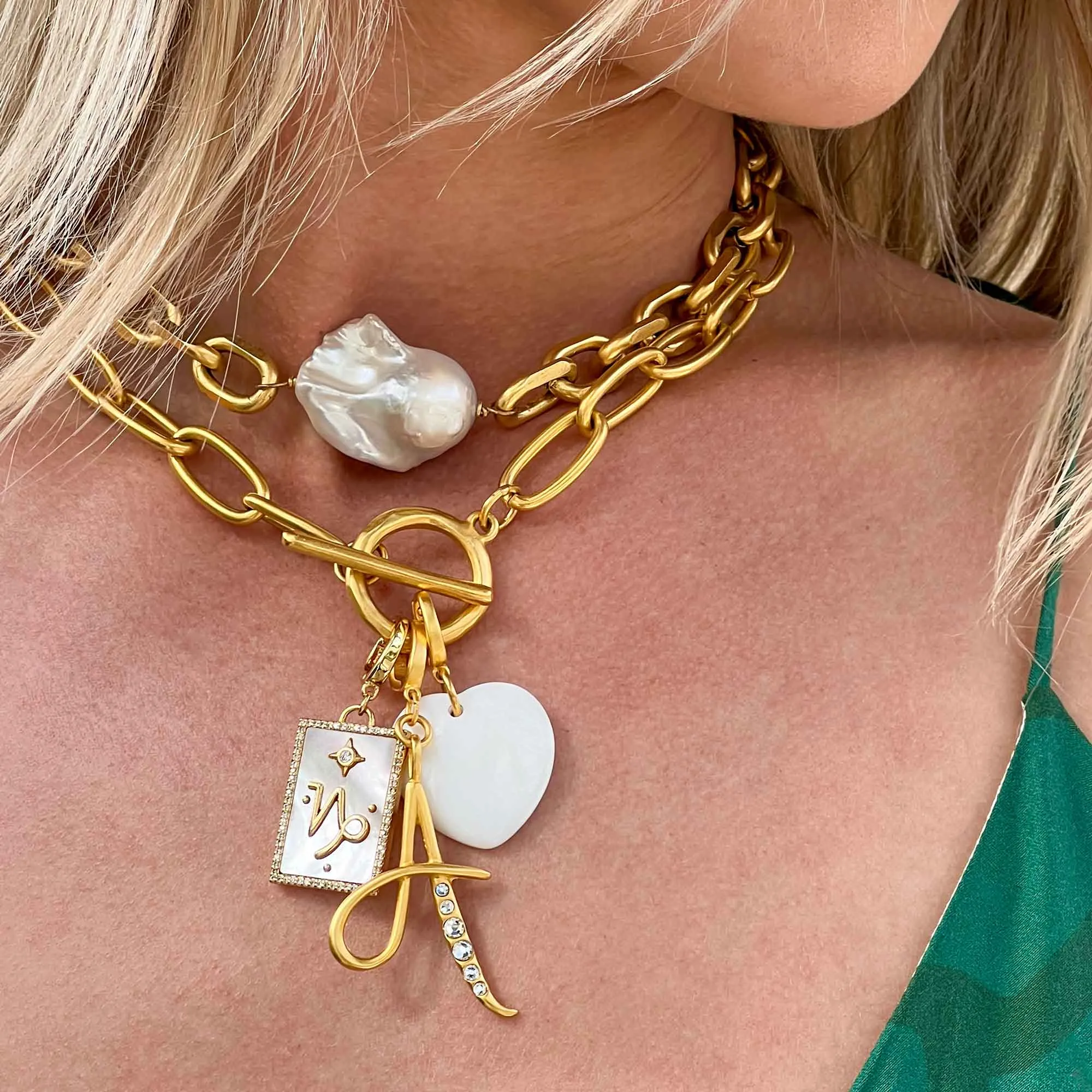 Cloud Nine Baroque Pearl Chain Choker Necklace