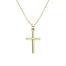 Crystal Cut Cross Necklace