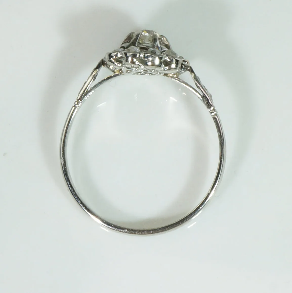Delightful Old Mine & Rose Cut Diamond Platinum Ring