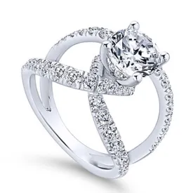 Diamond Le Twist Engagement Ring