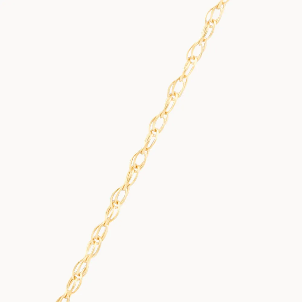 Diamond Letter E Necklace in 10k Gold