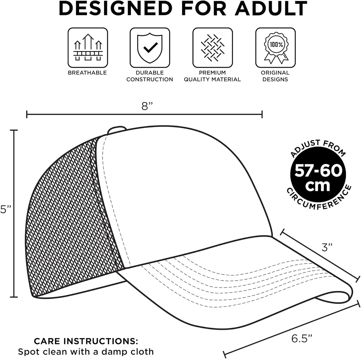 Disney Adult Trucker Hat, Minnie Mouse Mesh Snapback Baseball Cap