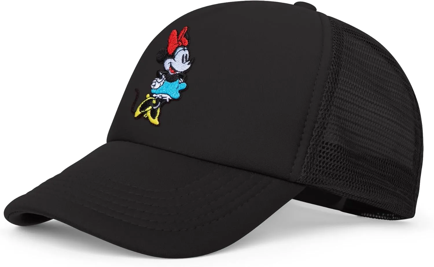 Disney Adult Trucker Hat, Minnie Mouse Mesh Snapback Baseball Cap