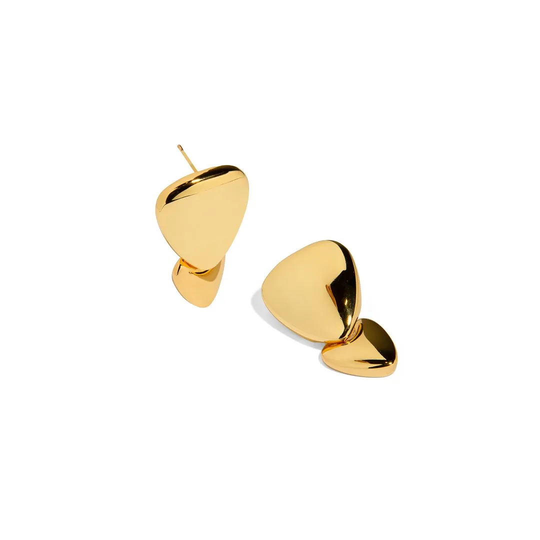 DOUBLE DROP STATEMENT EARRINGS