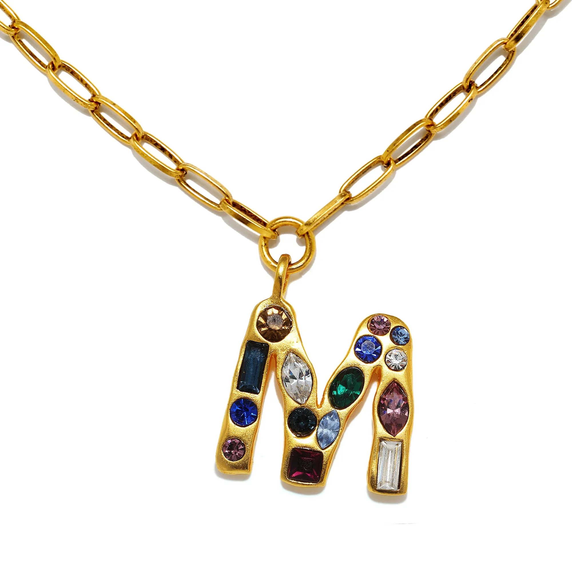 Emilie Gem Initial Necklace