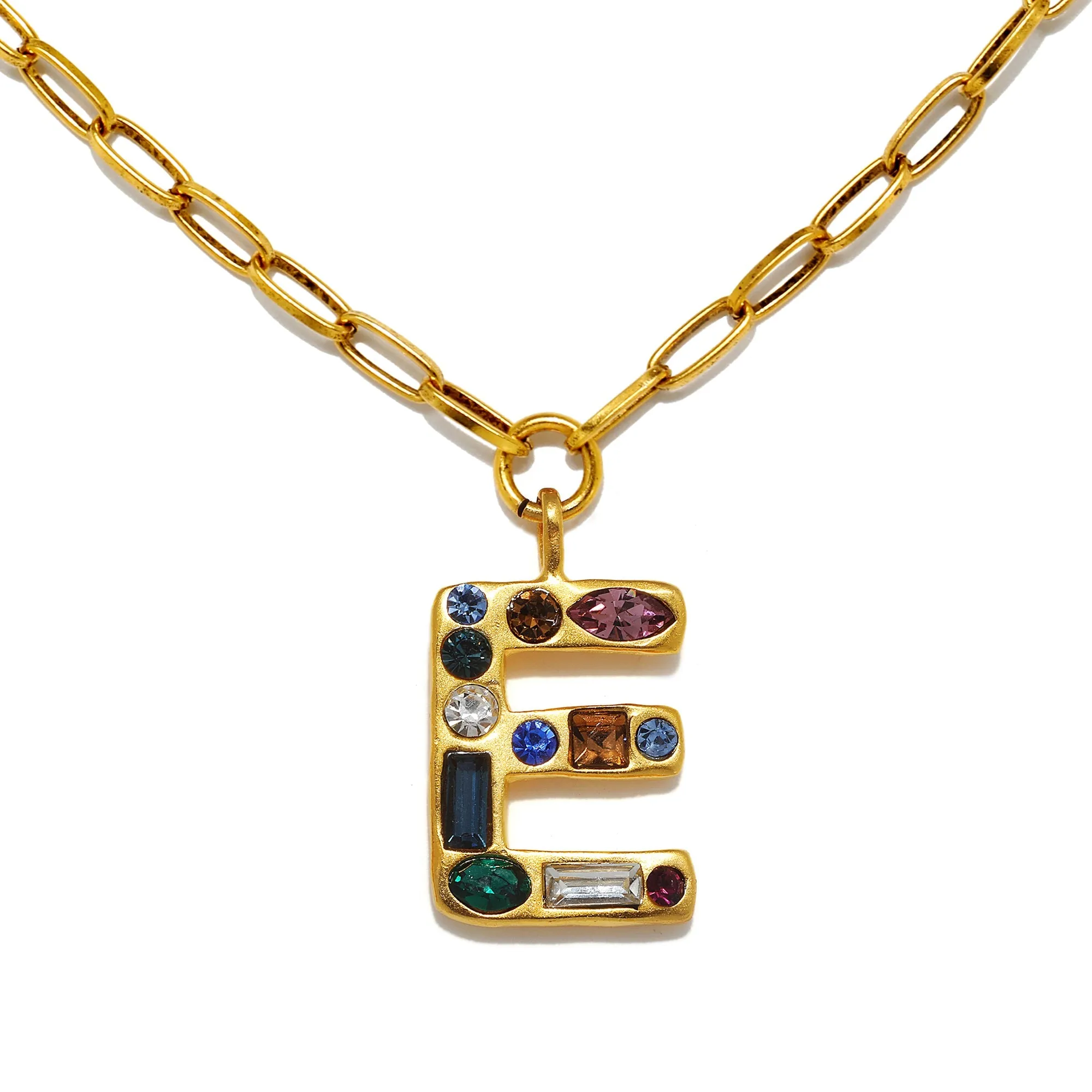 Emilie Gem Initial Necklace