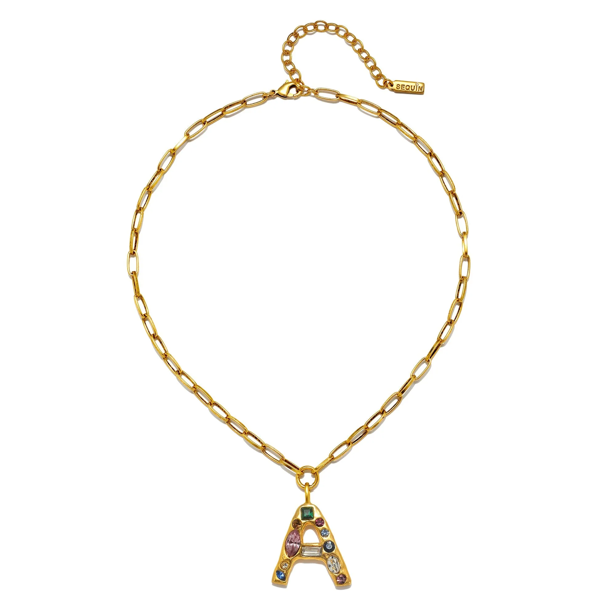 Emilie Gem Initial Necklace
