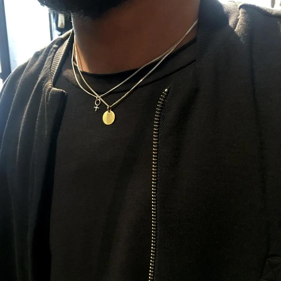 Enchain Thin Chain Silver / Black Ox / Gold Plated
