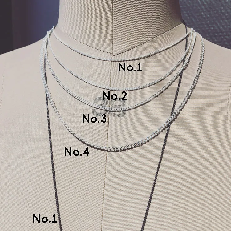 Enchain Thin Chain Silver / Black Ox / Gold Plated