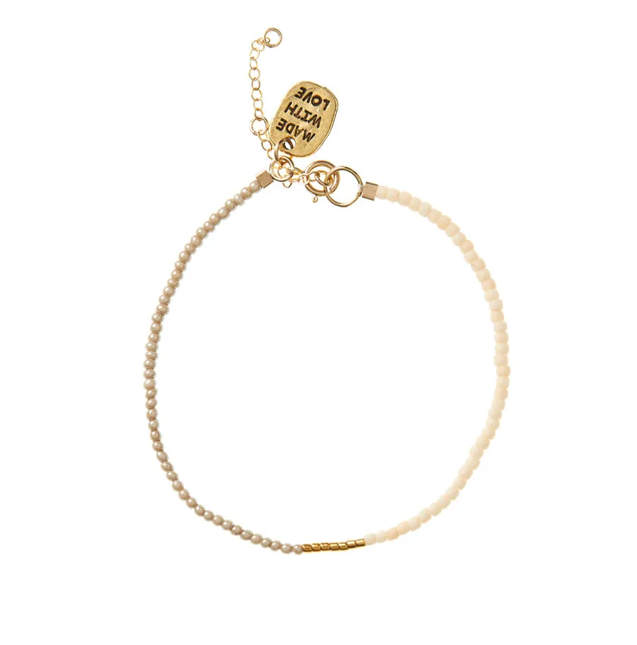 Endito Bracelet - PINK/TAUPE/GOLD