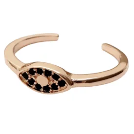 Evil Eye Rose Gold Ring