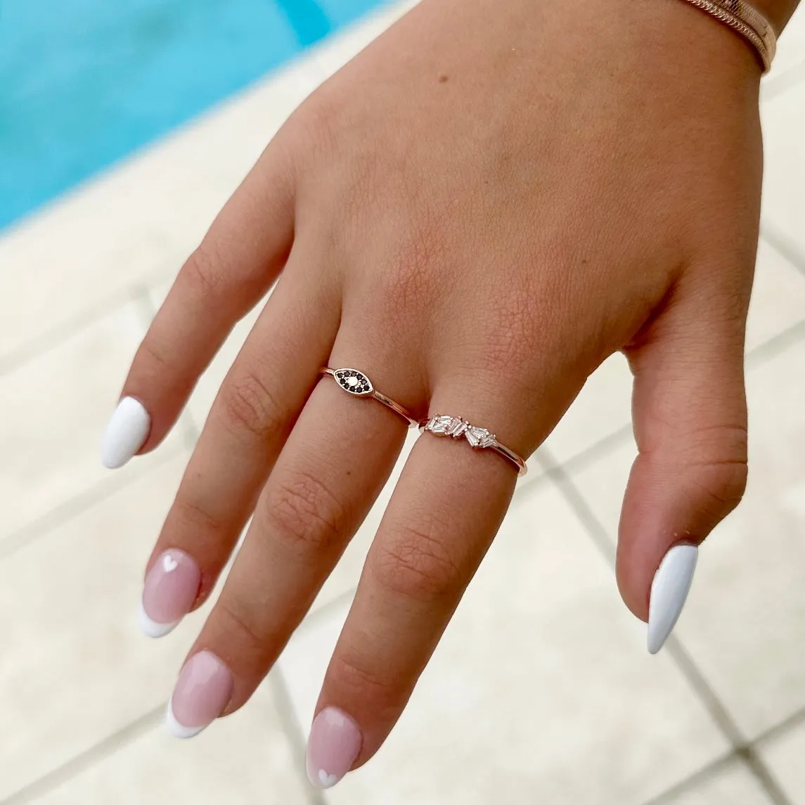 Evil Eye Rose Gold Ring