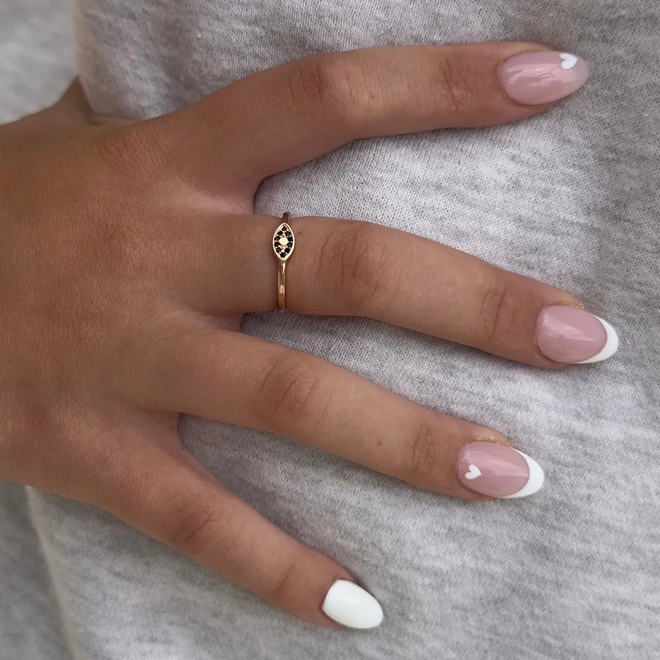 Evil Eye Rose Gold Ring