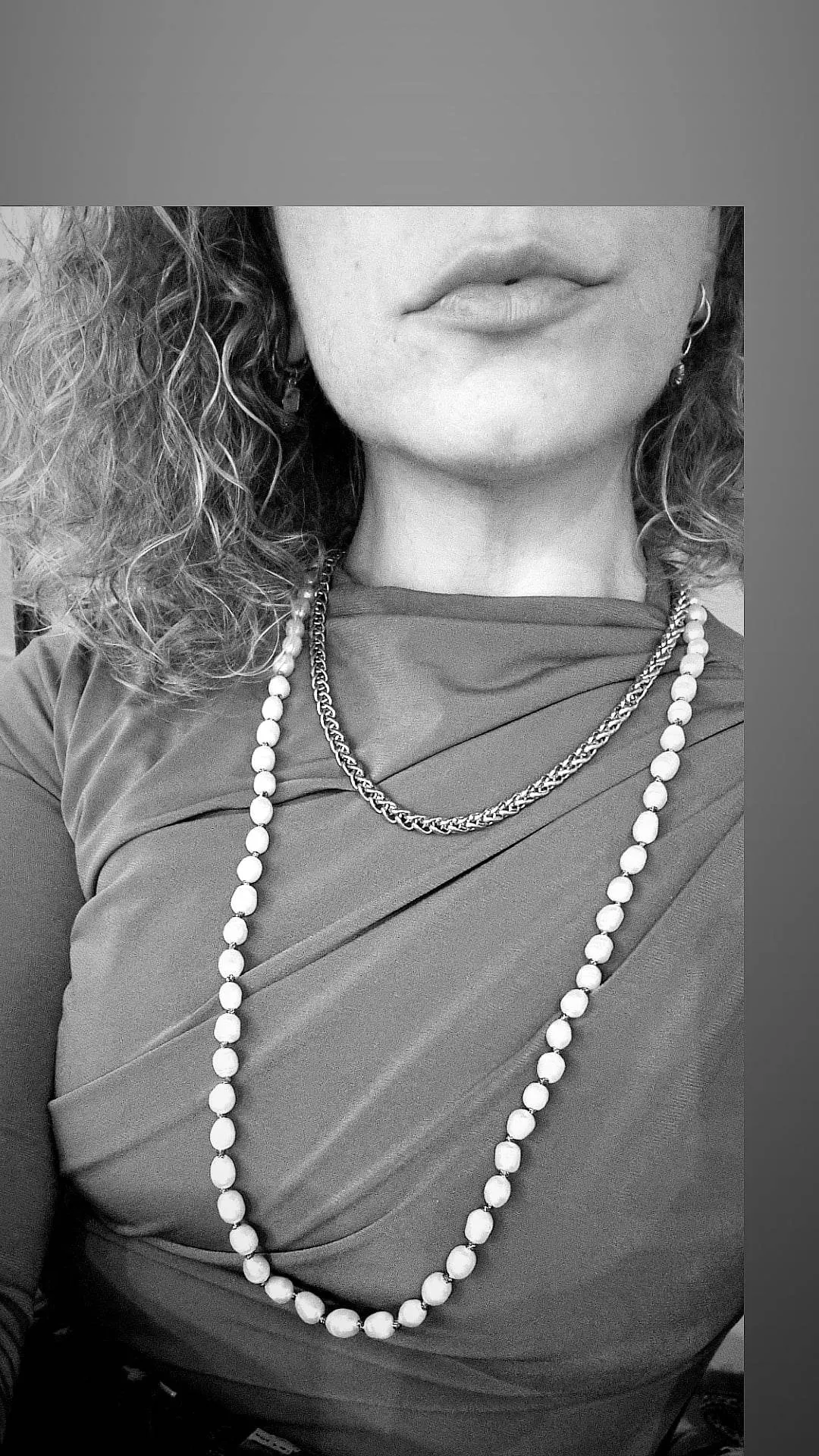Fresh water pearls rosario