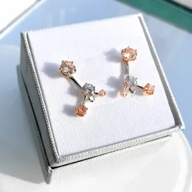 Grand Gems (S) Earrings [Champagne gems]