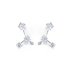 Grand Gems (S) EarringS [White gems]
