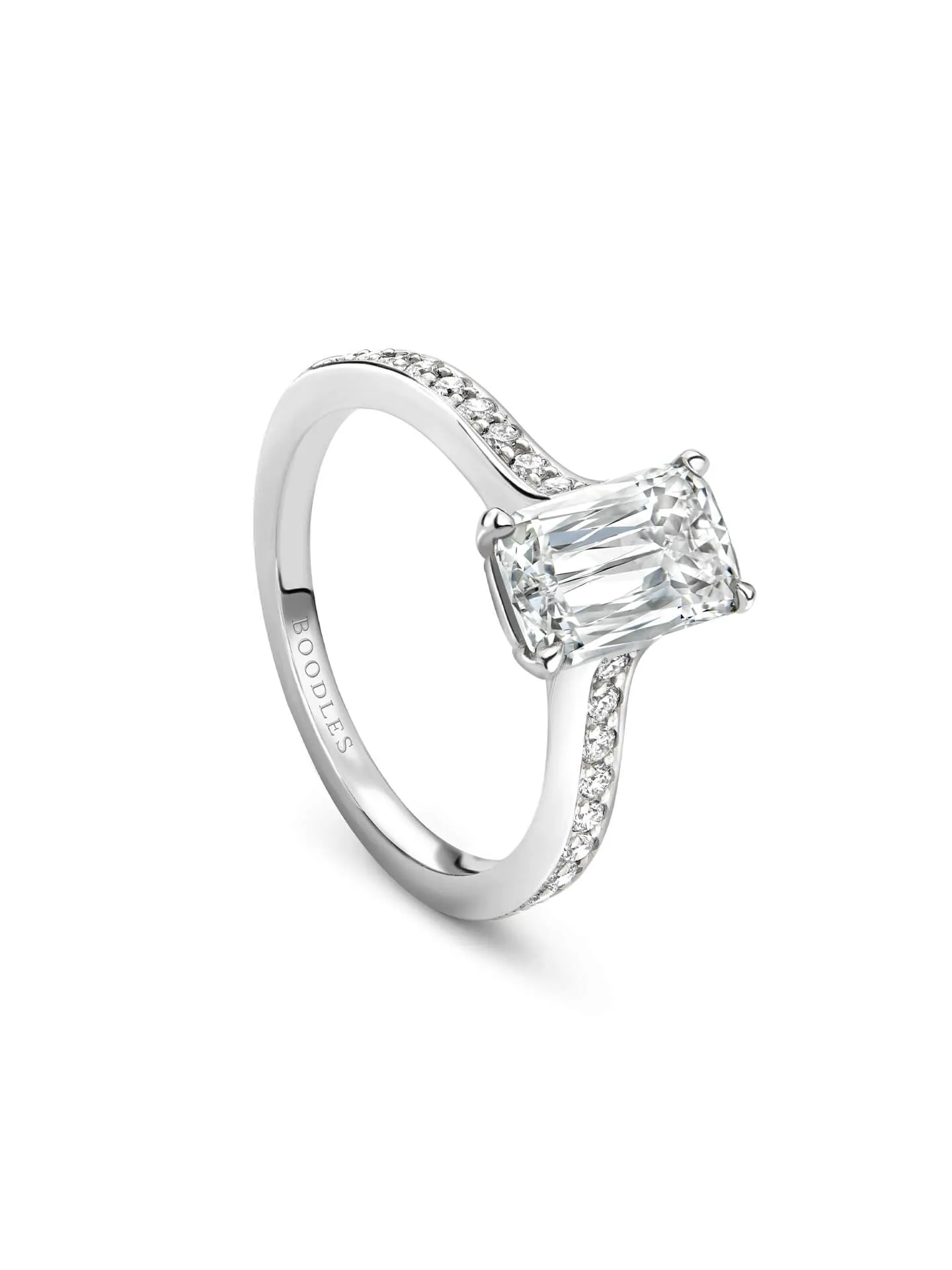 Harmony Ashoka Cut Platinum Diamond Engagement Ring (1 Carat)