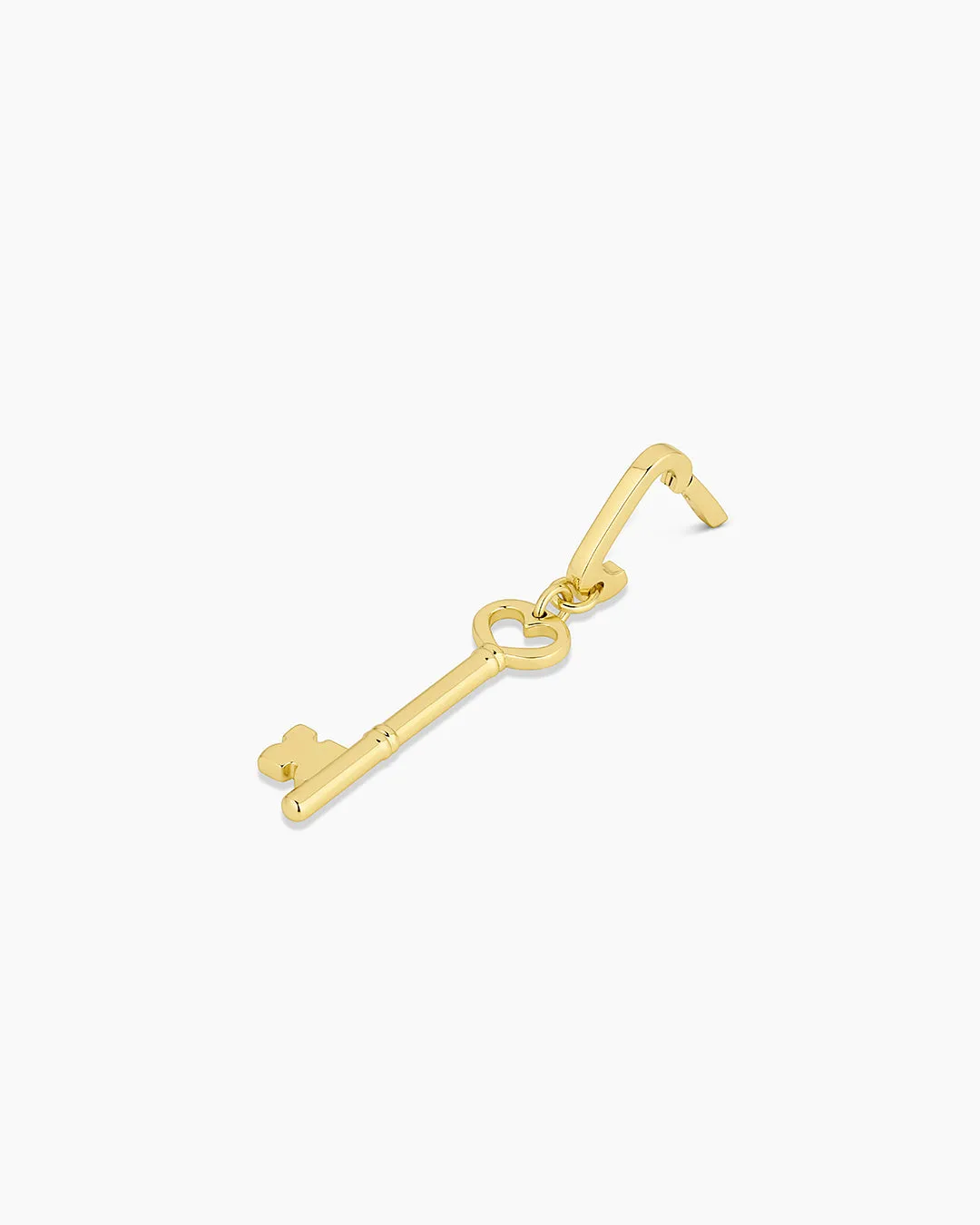 Heart Key Statement Charm