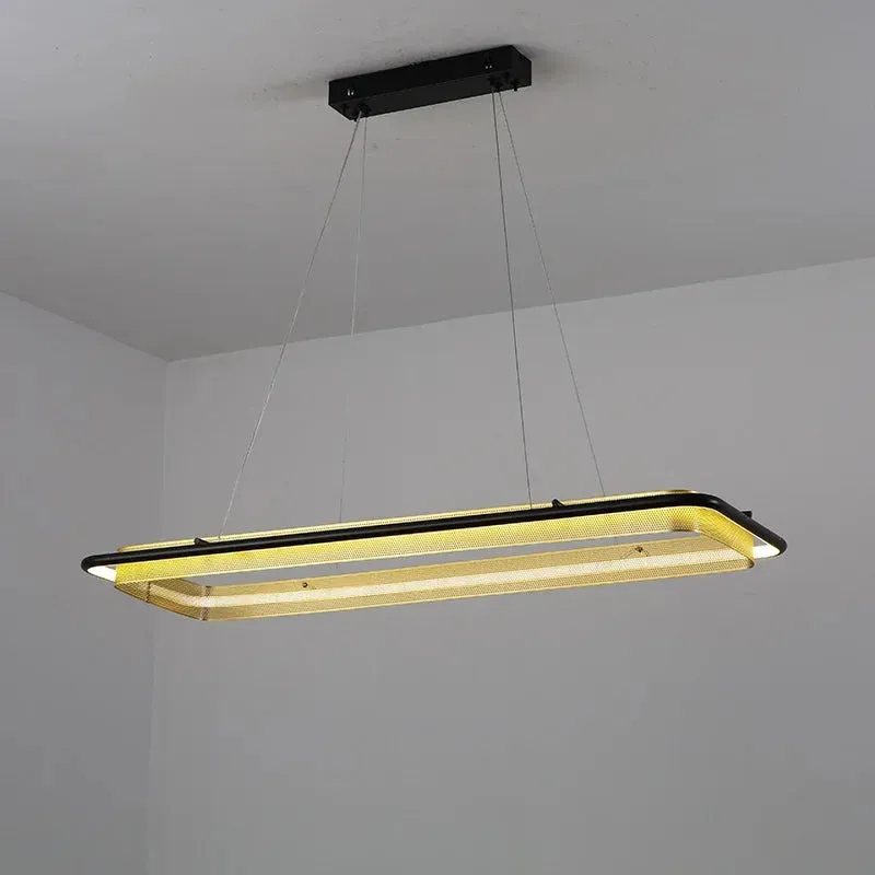 IIS Wogone Minimalist Circular/Rectangular LED Chandelier
