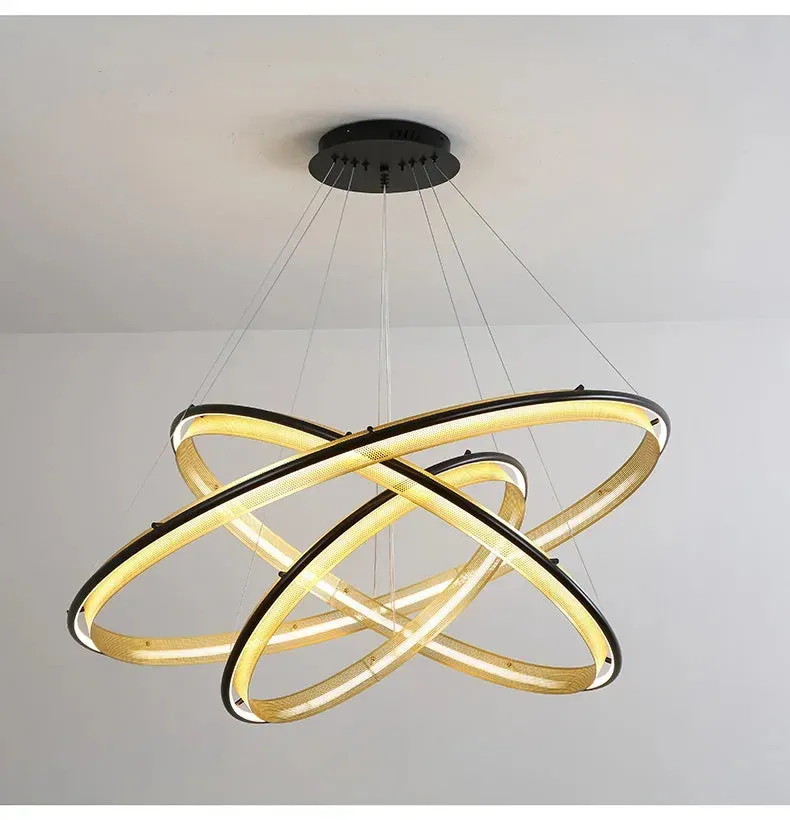 IIS Wogone Minimalist Circular/Rectangular LED Chandelier